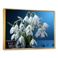 thumbnail image 2 of Designart "Snowdrop Winter Photography IV" Snowdrops Floater Framed Wall Decor, 2 of 5