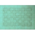 thumbnail image 1 of Ahgly Company Indoor Rectangle Oriental Light Blue Traditional Area Rugs, 5' x 7', 1 of 4