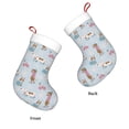thumbnail image 3 of Salouo Cute Snowflake Dachshund Print Christmas Stockings,Large Xmas Stocking Set of 1 Holiday and Farmhouse Stocking for Christmas Holiday Party Decoration(17.7*11 Inch), 3 of 7