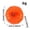 A005- Orange, variant on 2.5 Inch Small Pumpkin Decor, Fall Pumpkin Decor, Halloween Pumpkin Decorations, Mini Orange Pumpkin for Home Thanksgiving Harvest, 1 Pack