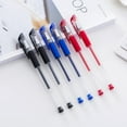 thumbnail image 3 of 1pc Gel Pens Tip Slim Contour Ink Pens Fine Point Ballpoint Writing Pen for Office 0.5mm Tips with Comfort Grip[Blue], 3 of 4