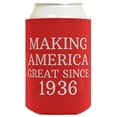 thumbnail image 4 of Birthday Gifts for 90th Birthday Making America Great Since 1936 24-pack Can Coolies Coolers, 4 of 8