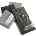 thumbnail image 2 of Thicken Jewellery Pouch Packaging Bag Soft Velvet Flip Gift Bracelet Necklace Earrings Ring Storage Bag Wedding Presents Pouches dark gray, 2 of 6