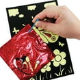 thumbnail image 4 of VHALE Foil Art Craft Kit Sticker Picture, Peel and Paste Sparkly Foil Art, Classroom Arts and Crafts,  6 Packs, 4 of 8
