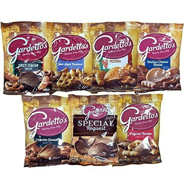 Gardetto's Variety Pack Assortment Bundled by Tribeca Curations 7 Unique Flavors 5.5 Ounce