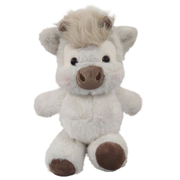 Lulshou Adorable Furry Highlands Cattle Soft Plush Toy Cute Cow Stuffed Animal Stress Relief Emotional Comfort Doll For Kids Teens And Adults,Home Decor Collection