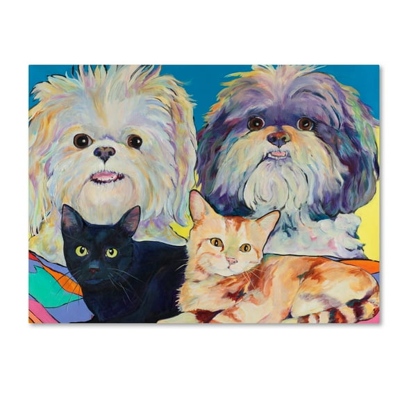 Trademark Fine Art 'Gangbusters' Canvas Art by Pat Saunders-White