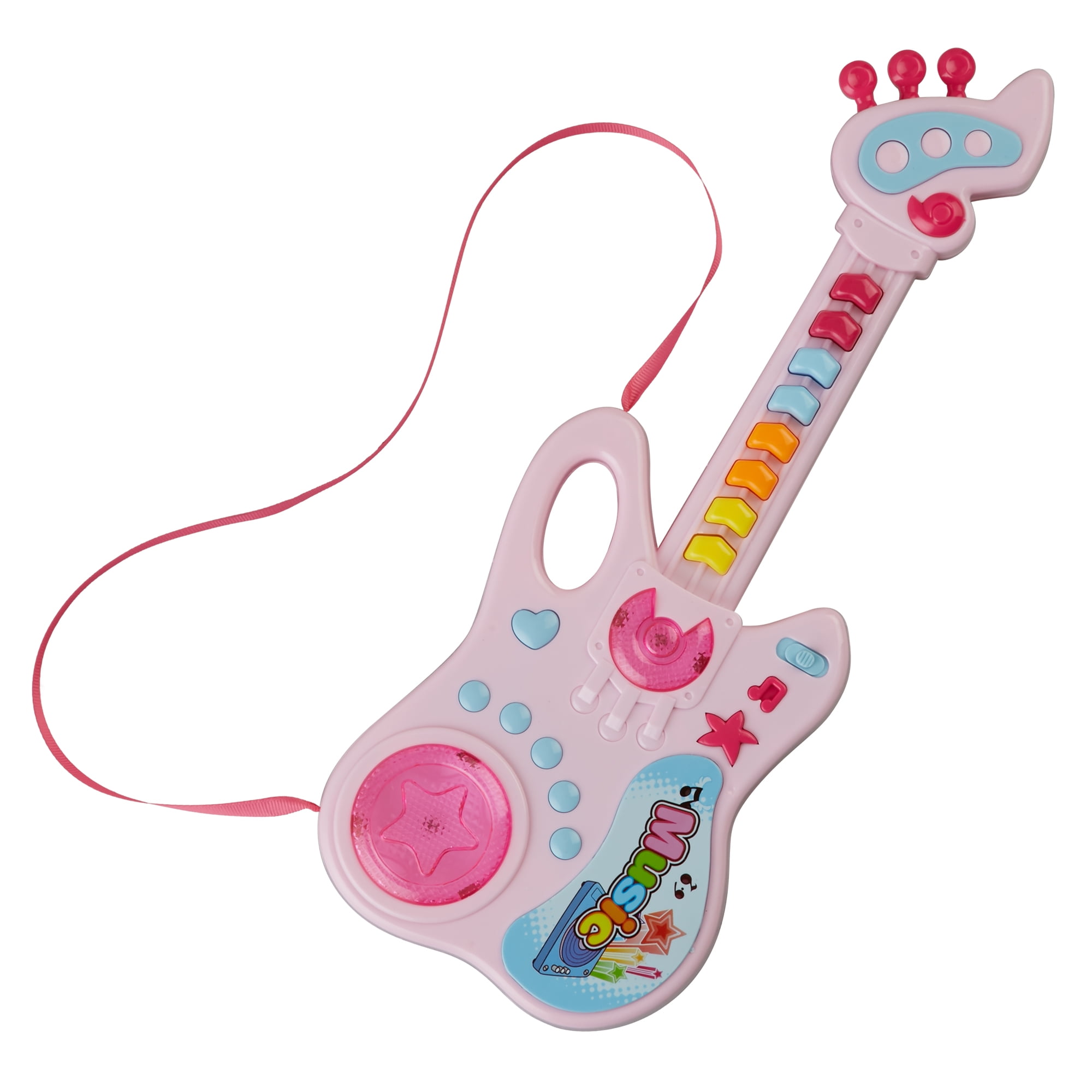 Kole Imports Interactive Electronic Lights and Sounds Musical Guitar