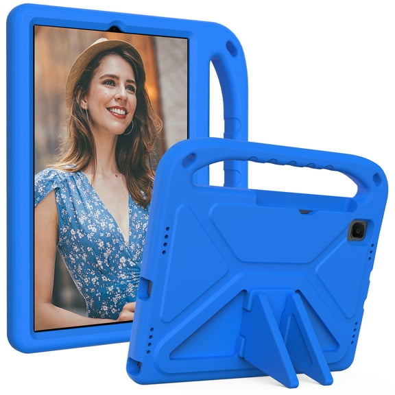 Case for Samsung Galaxy Tab A 10.1 2019 SM-T510/T515 Tablet, Kids Friendly Slim Lightweight EVA Rubber Convertible Handle Stand Shockproof Protective Cover