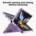 thumbnail image 2 of Compatible for Samsung Galaxy Z Fold 5 Case, Galaxy Z Fold 5 Clear Phone Case Cover with Four Corners Airbag Fall Prevention, Slim Thin Shockproof Protective Cases for Samsung Z Fold 5 (Purple), 2 of 12