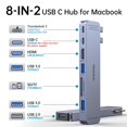 thumbnail image 2 of Adaptador USB C Hub Melelink para MacBook Pro/Air 13-16" 2018-2025, 2 of 8