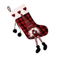 thumbnail image 2 of 1 UNID Navidad Plaid Sock Bolsa de regalo de Navidad Bolsa de regalo Navidad Árbol Colgante, 2 of 5