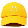 thumbnail image 2 of DALIX Smile Face Baseball Cap Smiling Happy Dad Hat Men Women Teens in Light Pink, 2 of 2