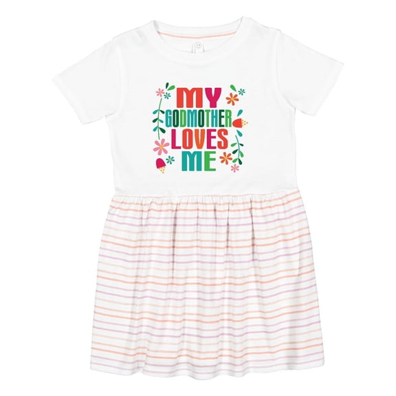 Inktastic My Godmother Loves Me Girls Girls Toddler Dress