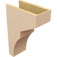 thumbnail image 5 of 7"W x 14"D x 21"H Classic Monterey Rough Cedar Woodgrain TimberThane Corbel, Primed Tan, 5 of 6