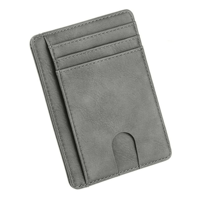 Men's Rfid Leather Wallets New Mens Leather Wallet Thin Credit Card Holder Id Case Purse Bag Credit Card Holder Wallet Small Credit Card Holder Small Credit Card Wallet
