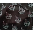 thumbnail image 4 of oneOone Silk Tabby Fabric Leaves & Floral Block Printed Craft Fabric BTY 42 Inch Wide, 4 of 4