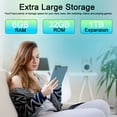 thumbnail image 4 of 7 inch Tablet Android 15 Tablets, 6GB RAM 32GB ROM 1TB Expandable, Quad-Core Processor Tablet PC, WiFi6, 3000mAh Battery, Bluetooth, 1024 x 600 IPS Touch Screen, 2+5MP Dual Camera, GMS, Navy, 4 of 7