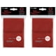 thumbnail image 1 of Fundas protectoras de cubierta Ultra Pro 200 rojas, tamaño estándar, 1 of 1