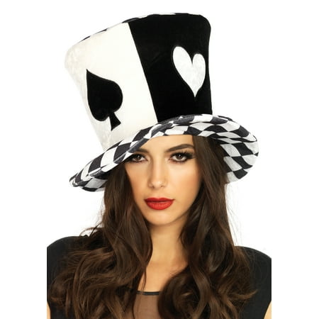 Oversized Wonderland Black and White Mad Hatter Hat