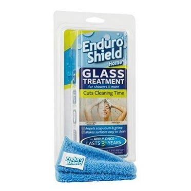 enduroshield home treatment 2 oz kit; for showers & more -one application protects, makes glass easier to clean for 3 years.