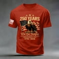 thumbnail image 4 of Ramiter 4th of July Shirts for Men American Flag 1776 Graphic Tees Casual Cap Sleeve USA Patriotic Tops(Red,XL), 4 of 5