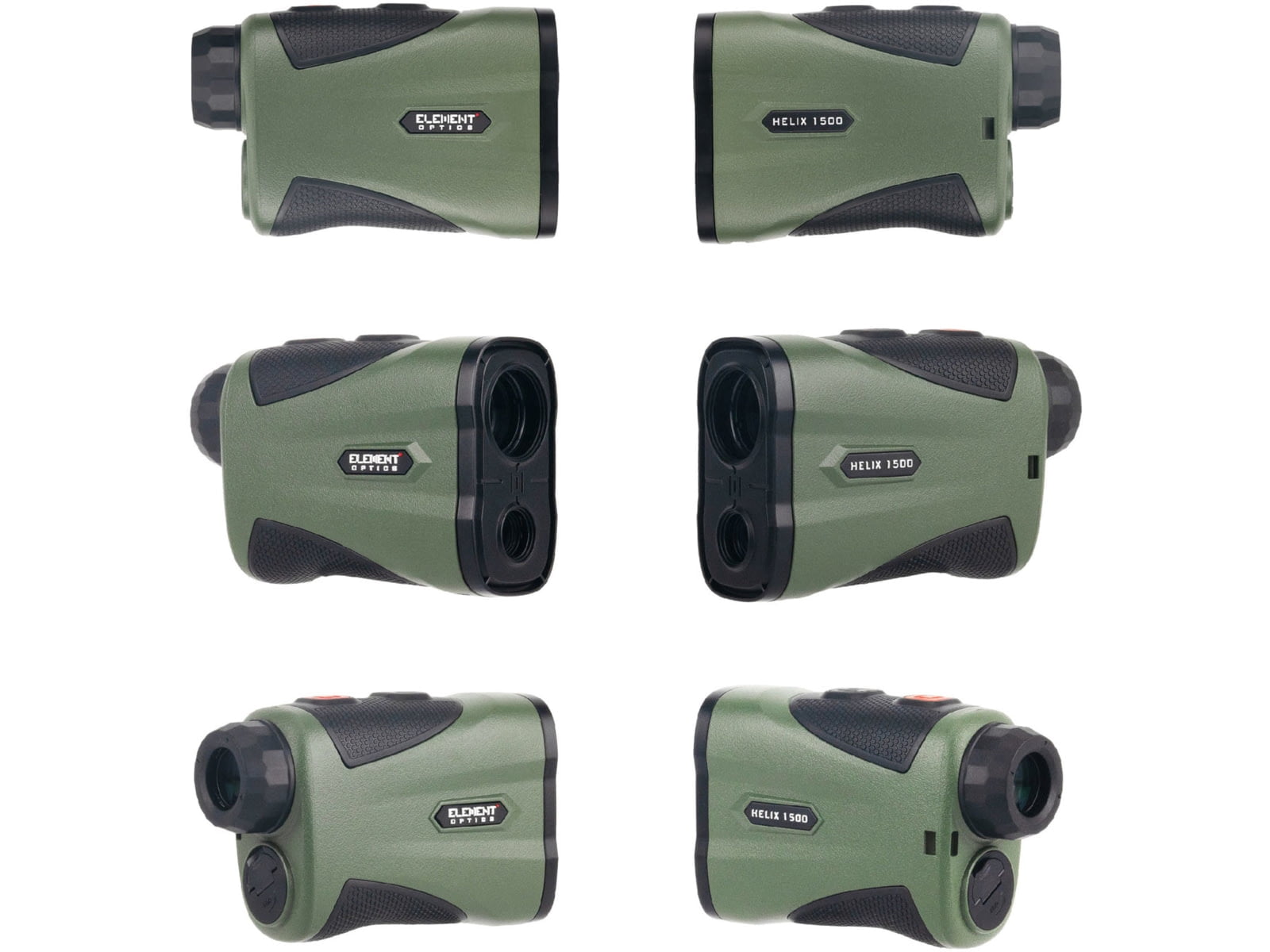 Element Optics Helix 1500 6x22mm Ballistic Rangefinder, OD Green