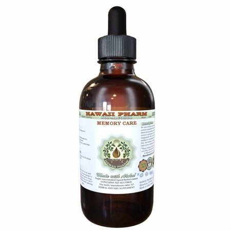 Memory Care Glycerite, Ginkgo (Ginkgo Biloba) Leaf, Gotu Kola (Centella Asiatica) Herb, Rosemary (Rosmarinus Officinalis) Leaf Alcohol-Free Liquid Extract, Glycerite Herbal Supplement 4 oz