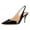 Black, variant on YDN Women Sexy Pointy Closed Toe Elastic Strap Slingback Sandals High Heel Slip On Pumps Dressy Casual Shoes Size 7 Black
