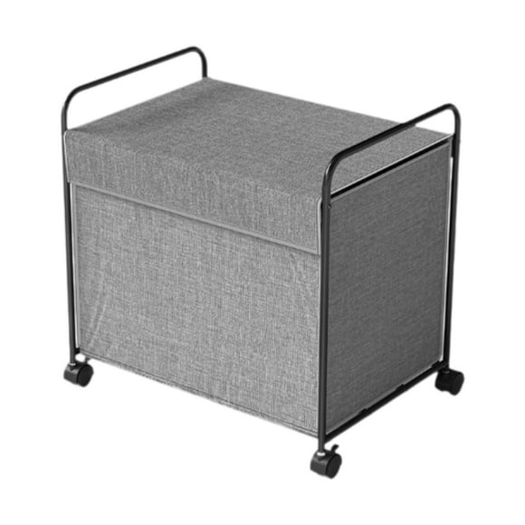 Canasta de lavandería con ruedas Binket Bask Basket Organizador de juguetes con cesta de ropa de tapa para la sala de lavandería Colegio de baño