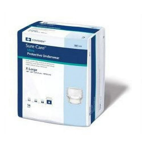 Sure Care Adult Underwear Pull On X-Large Disposable Heavy Absorbency, 1455 - Pack of 14