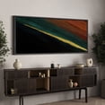 thumbnail image 3 of Large Framed Canvas Wall Art Modern Abstract Landscape Print for Living Room Decoration - 60"x30" Black Framed, 3 of 8