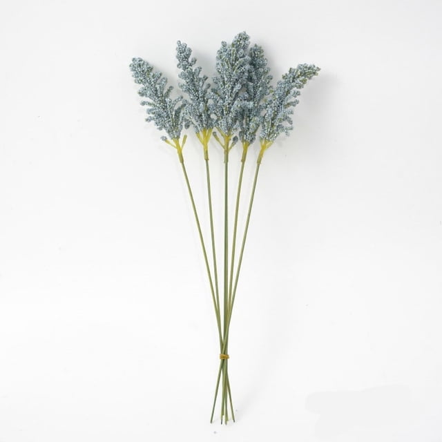 TIMIFIS Artificial Flowers for Outdoors Small Fresh Imitation Hand-Made Rice Seed Ear Bouquet Plastic Flower Arrangement Dried Flower Material Photography Decoration Props Each Bunch of Six Outdoor