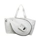thumbnail image 2 of Bolsa de tenis de lona, ​​bolso de mano, fácil de limpiar, para viajes, elegante, multiusos, grande. blanco, 2 of 9