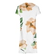 thumbnail image 5 of Fshaion Robe d'Été pour Femmes 2024 Grande Taille Ample Décontractée à Col en V Imprimée à Manches Courtes Robes Liquidation à Moins de 10!, 5 of 5
