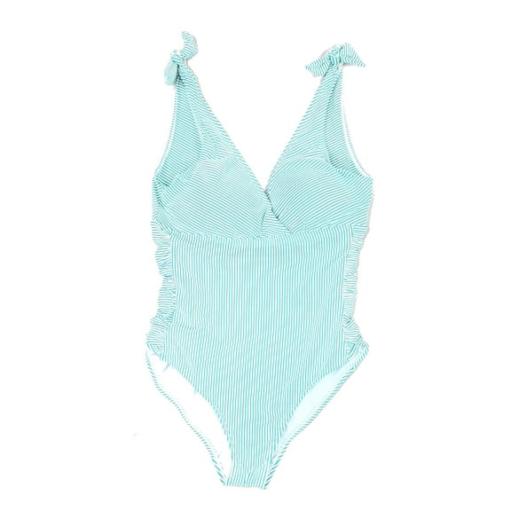 Women's Swimwear Aqua Striped 4