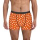 thumbnail image 1 of Balery Dots On Orange Background Calzoncillos bóxer para hombre, ropa interior de algodón suave y transpirable con cinturilla de nailon-Small, 1 of 5