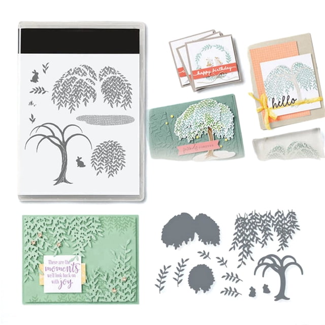 goowrom Clear Stamp Metal Cutting Die Set for DIY Scrapbooking Album Decorative Wedding Invitation Card Making