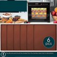 thumbnail image 5 of 6 Pack Silicone Dehydrator Sheets Non Stick Edge Dehydrator Trays For Meat Vegetables Fruit Food Dr, 5 of 5