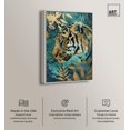 thumbnail image 2 of Hidden Tiger Canvas Miami Inspired Art Prints by Art Remedy, Silver Frame, 10" x 15", 2 of 7