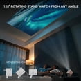 thumbnail image 4 of Wanbo T2 Ultra 【Android TV 11.0 / 1080P Nativo】 Mini Proyector Portátil Inteligente con WiFi Bluetooth, Giro 120°, Autoenfoque y Keystone, 500 ANSI, Compatible con Netflix y 5000+ Apps, 4 of 5