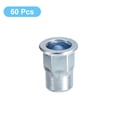 thumbnail image 3 of Unique Bargains 5/16-18 Half Hex Body Rivet Nuts, 60 Pack Zinc Plated Carbon Steel Flat Head Threaded Insert Nuts for Metal, Plastic, 3 of 5