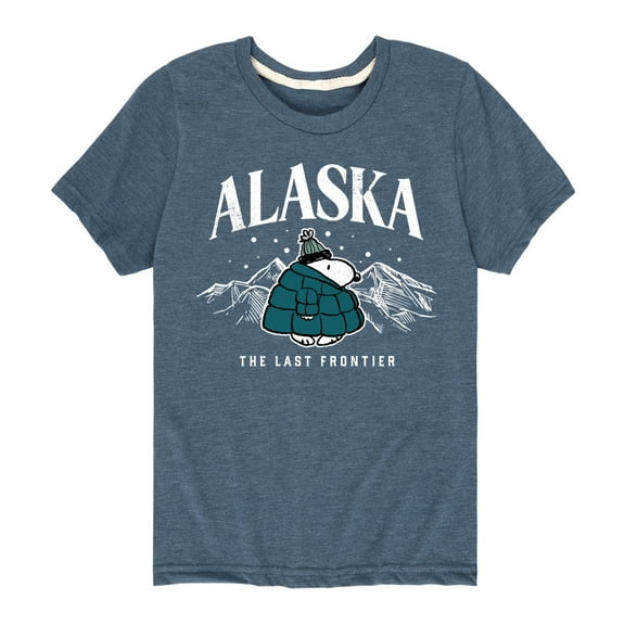 Peanuts - Snoopy - Puffer - Alaska Last Frontier - Toddler And Youth Short Sleeve Graphic T-Shirt