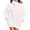 White, variant on Fesfesfes Women Sweaters Long-Sleeved Solid Color Turtleneck Pullover Winter Sweater