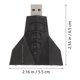 thumbnail image 2 of Hytrove Adaptador De Sonido USB Con Dos Salidas Y Dos Entradas De Micrófono Plug and Play Negro, 2 of 8