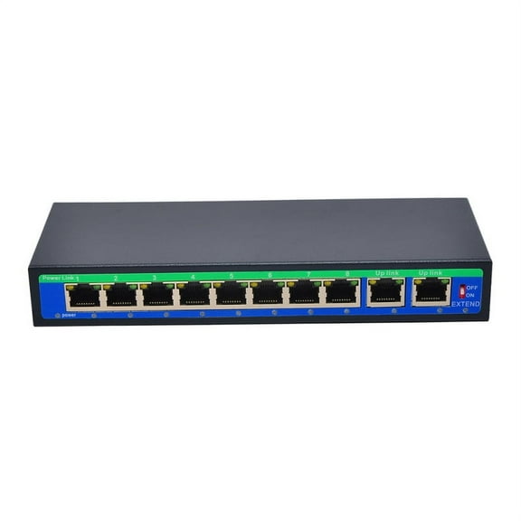 9 Port 10/100Mbps 8 POE Port & 1 Uplink Power Over Ethernet Switch 4,5 /7,8- Support 12V 24V 48V