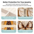 thumbnail image 3 of Butterfly Travel Portable Square Jewelry Box for Rings Earrings Necklaces Bracelets Girls Women Display Case Holder Organizer Stand Storage Box, 3 of 6