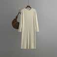 thumbnail image 2 of Kaemgyyd Sweater Dress for Women Fall Winter Long Sleeve Casual Pullover Dresses Trendy Warm Ribbed Knit Dress, 2 of 3