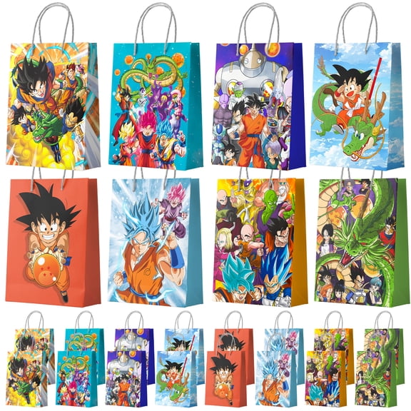Dragon Ball Bags - 24pcs Dragon Ball Party Bags, Dragon Ball Gift Bags, Dragon Ball Candy Bags for Boys/Girls Kids Dragon Ball Birthday Party Decorations Suppilies