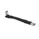 thumbnail image 3 of 2X Cable de Extensión USB 3.1 Tipo C Una Tipo C Adaptador de 90 Grados Cinta FPC FPV Cable Plano USB C 3A 10Gbps Blindaje EMI, 5cm, 3 of 5